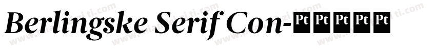 Berlingske Serif Con字体转换